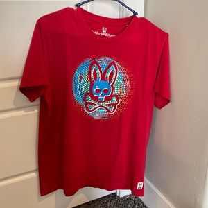 PsychoBunny Red graphic tee (M)